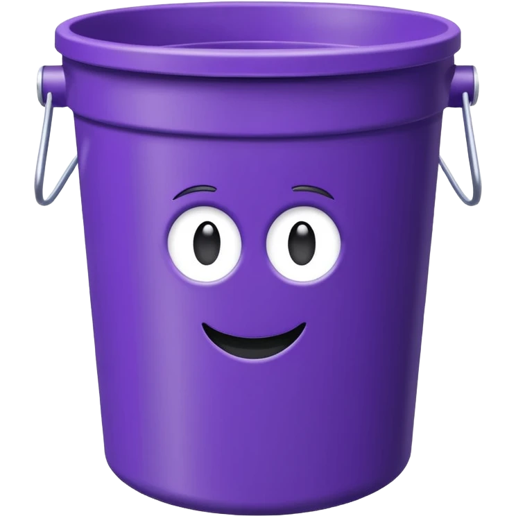 round purple rycycle bin empty emoji