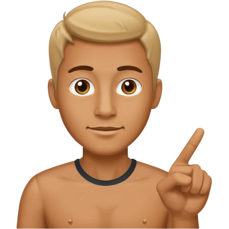 guy pointing behind him emoji