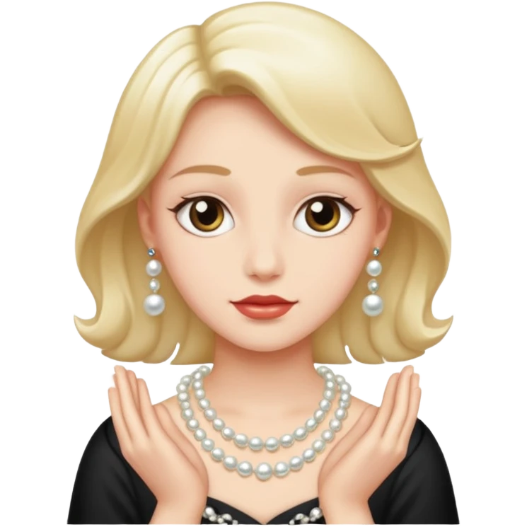 Clutching pearls  emoji
