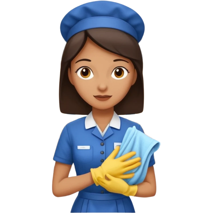 woman as a housekeeper in a hotel in town emoji