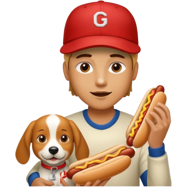 human dog eating  emoji