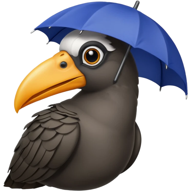 Umbrella bird emoji