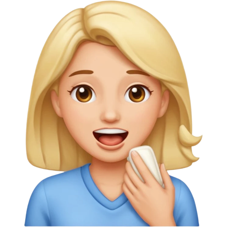 woman burping emoji
