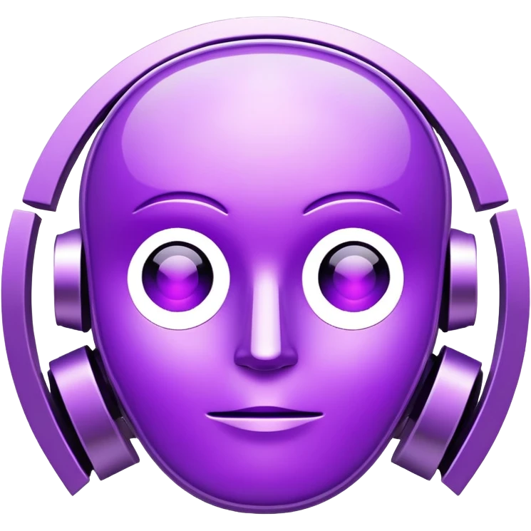 PURPLE ARTIFICIAL INTELLIGENCE emoji