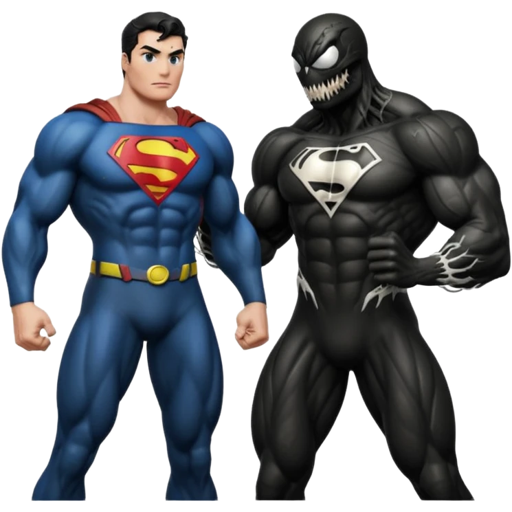 superman vs venom emoji
