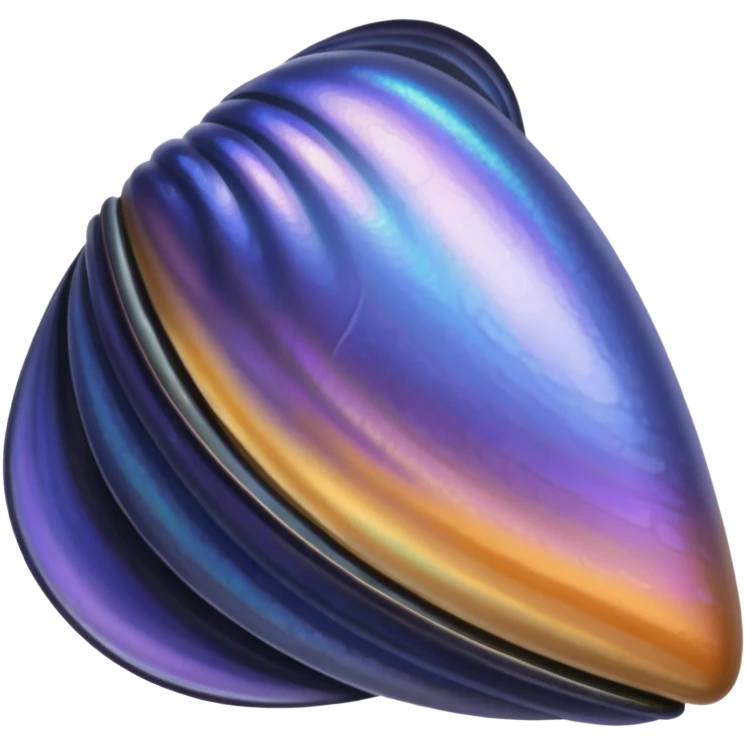 mussel, shell emoji