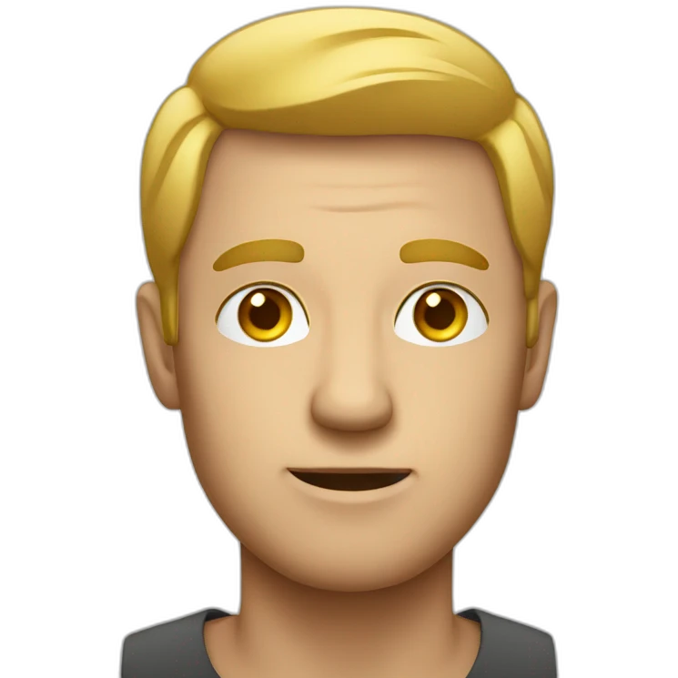 man with dollar eyes emoji