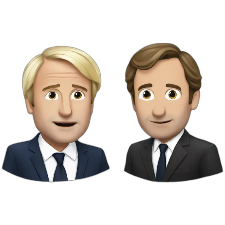 Macron vs lepen emoji