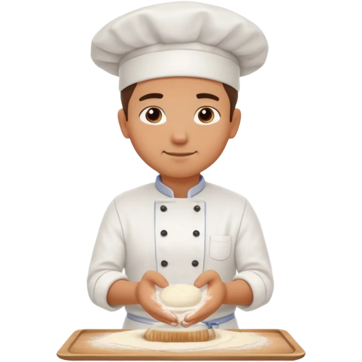 Chef kneading dough emoji | AI Emoji Generator