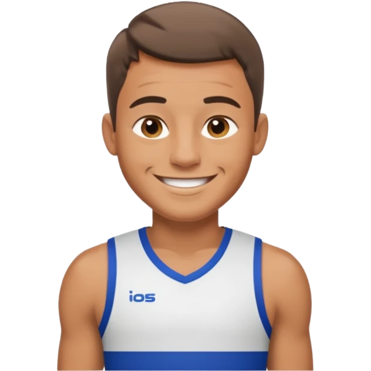 Jock man smiling emoji