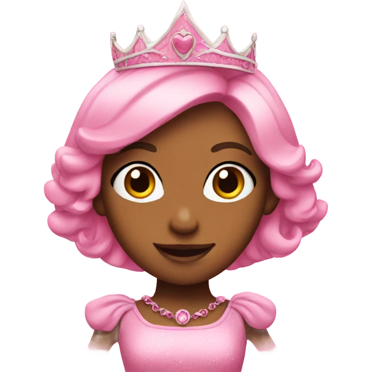 Pink princess emoji