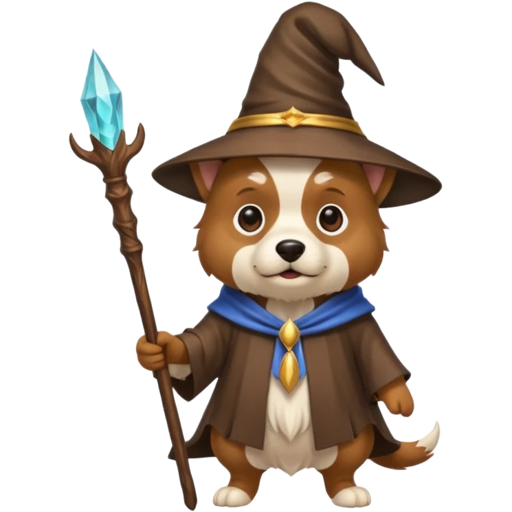 Dog wizard emoji