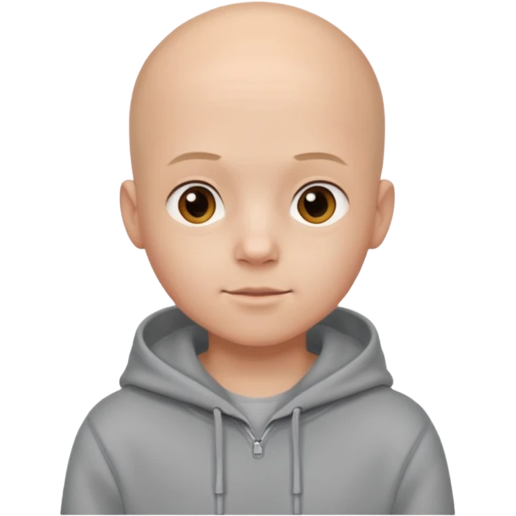 CUte bald boy in hoody emoji
