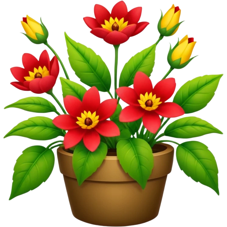 Flowers and plants growing (to describe/match with the word flourish) emoji