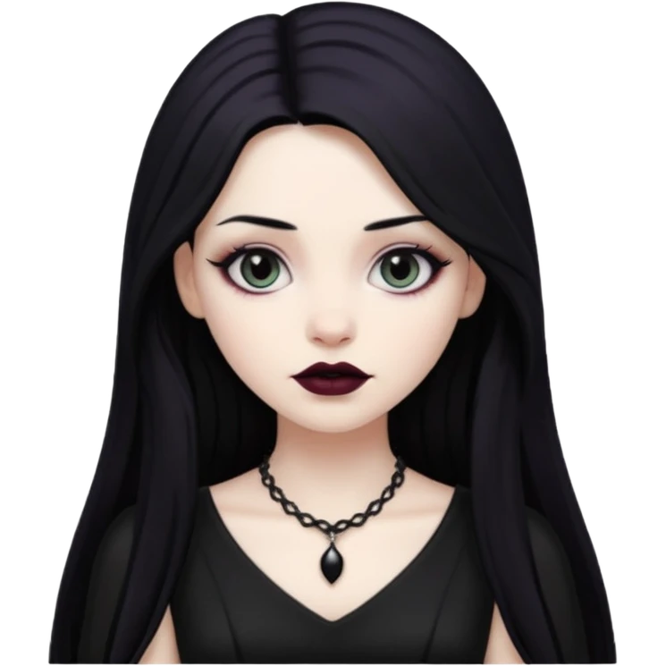 Goth female emoji