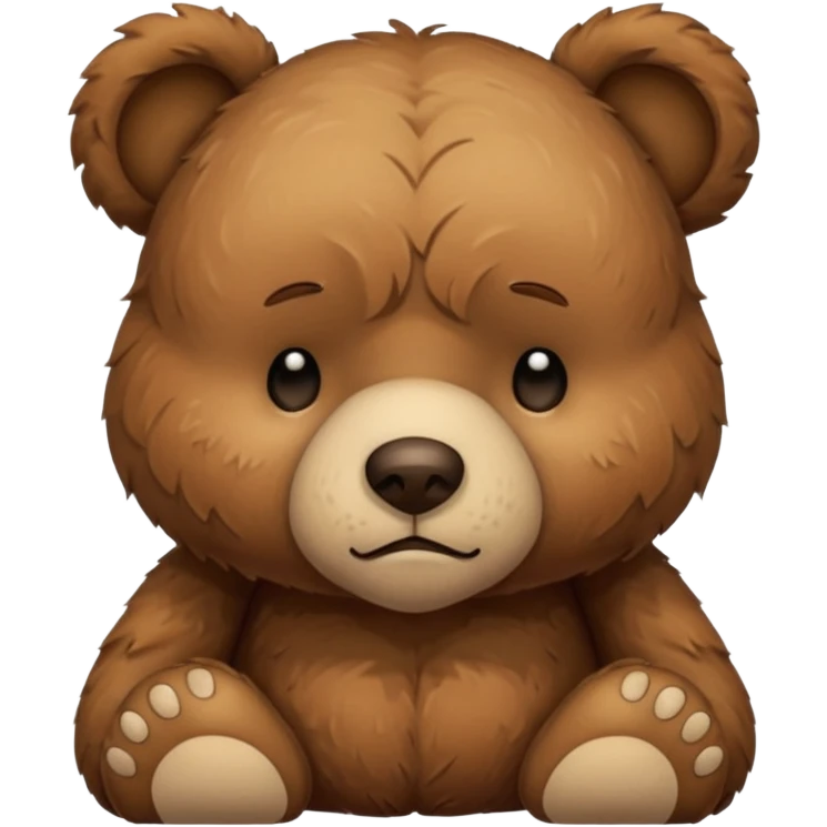 Sad Sleepy teddy bear emoji