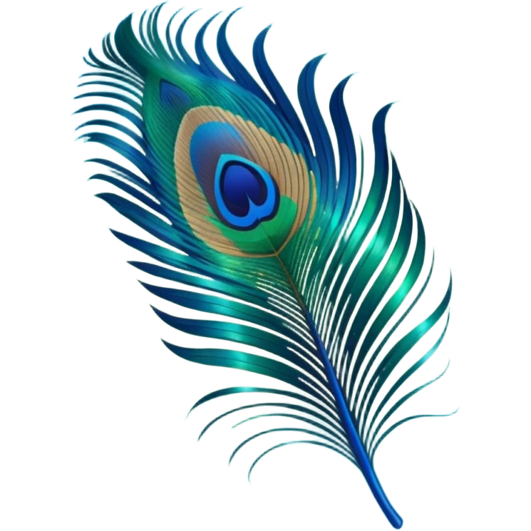 Peacock feather emoji