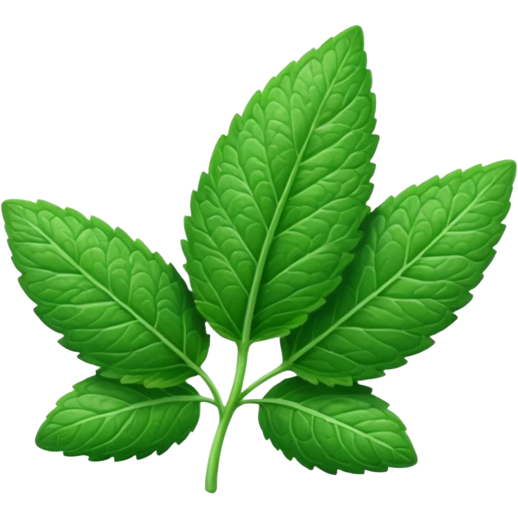 mint leaf emoji