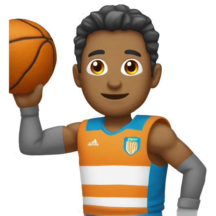 un chico con mentón partido emoji