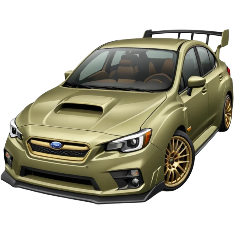 khaki grey Subaru sti emoji