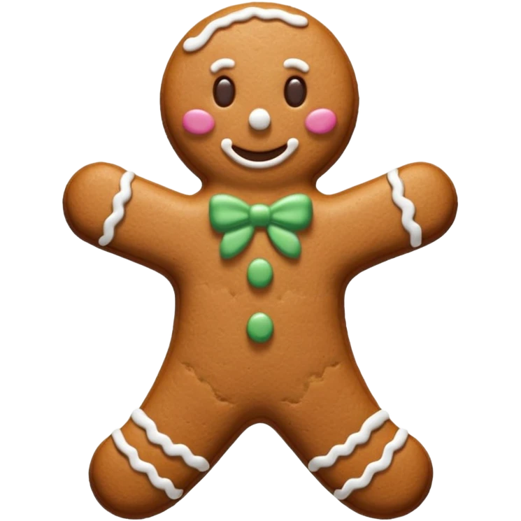 Gingerbread stylized emoji