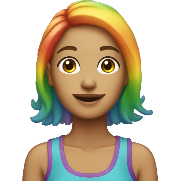 Rainbow woman emoji