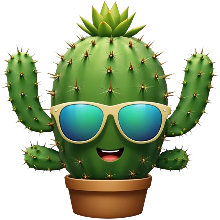 cactus with sunglasses emoji