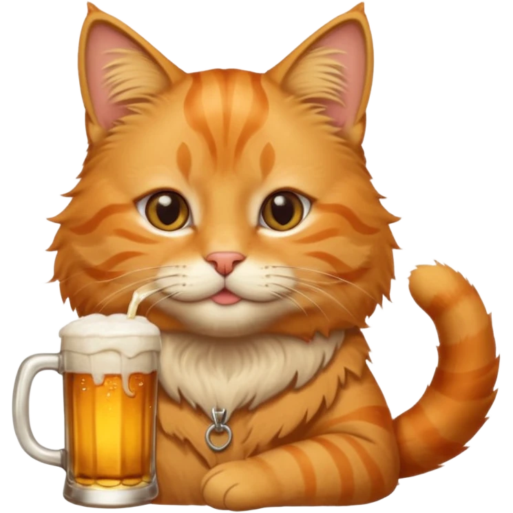 Gato tomando servesa emoji