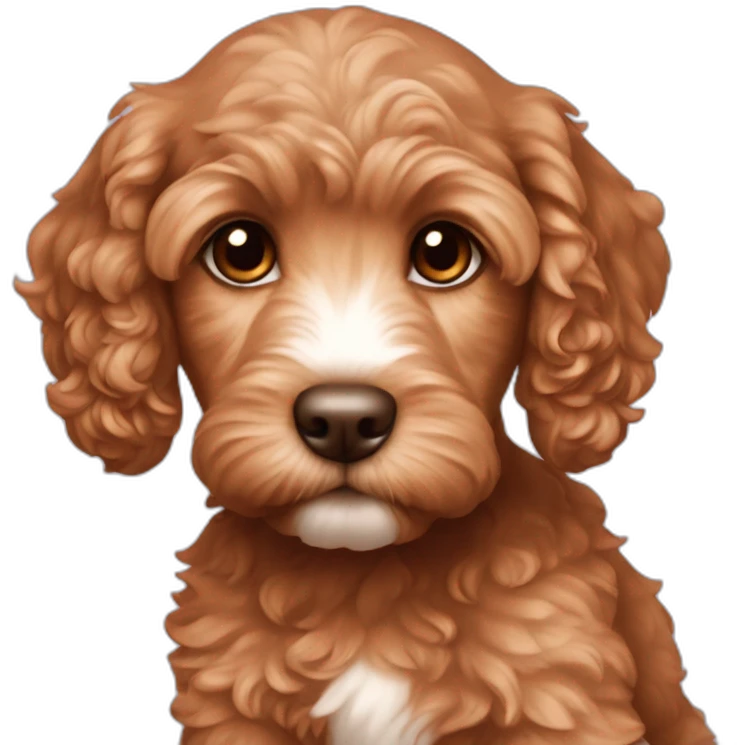 Reddish light brown cockapoo puppy emoji