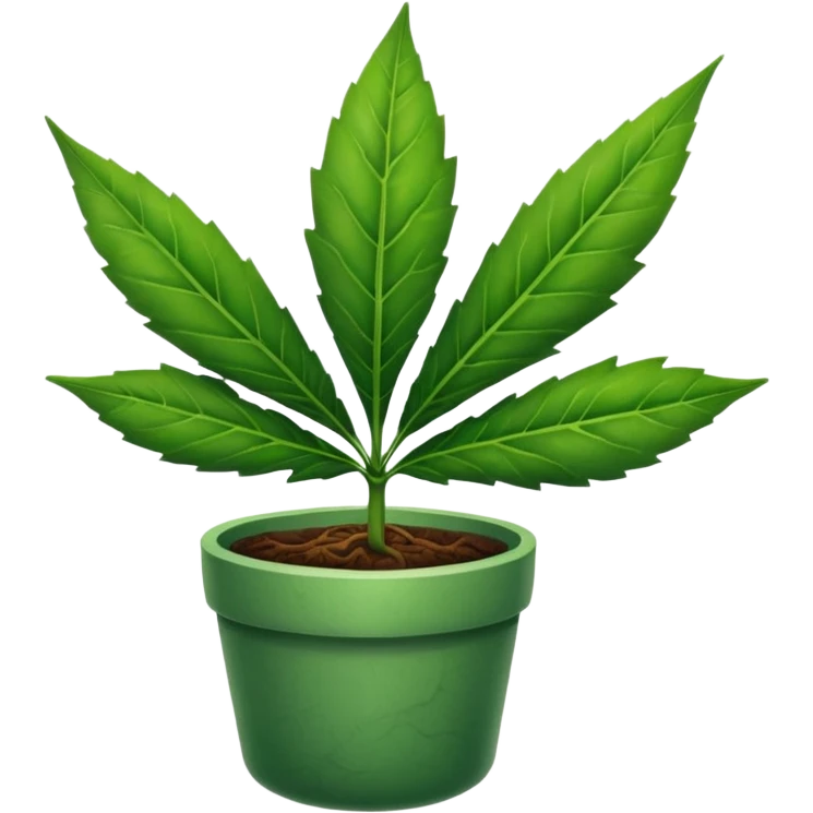 Tweaking pot leaf emoji