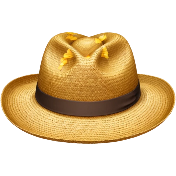 Create strow hat emoji emoji