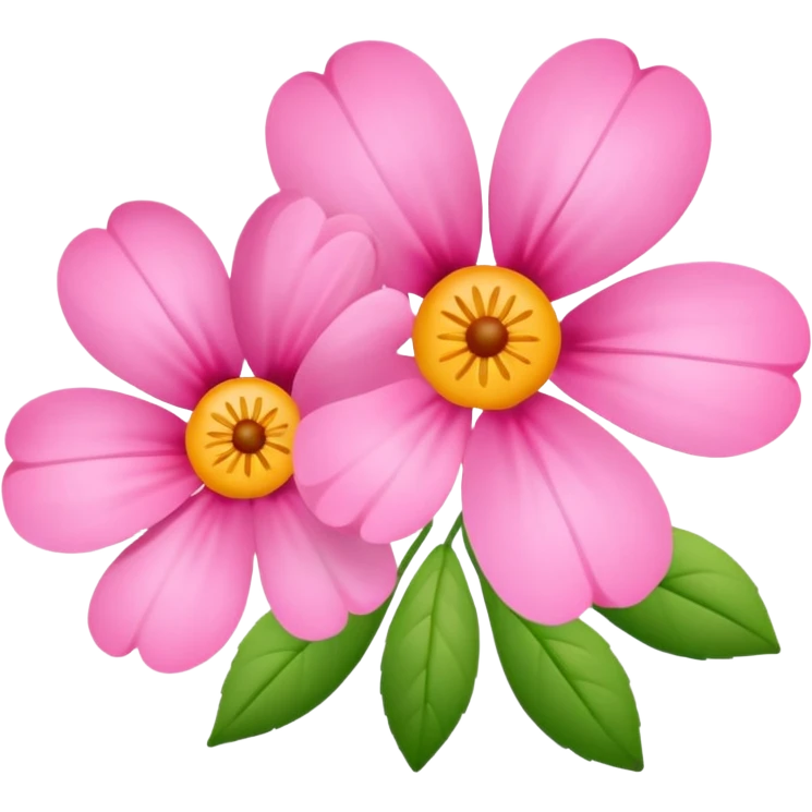 Pink flowers emoji