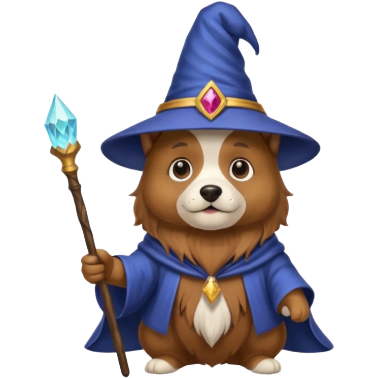 Dog wizard emoji