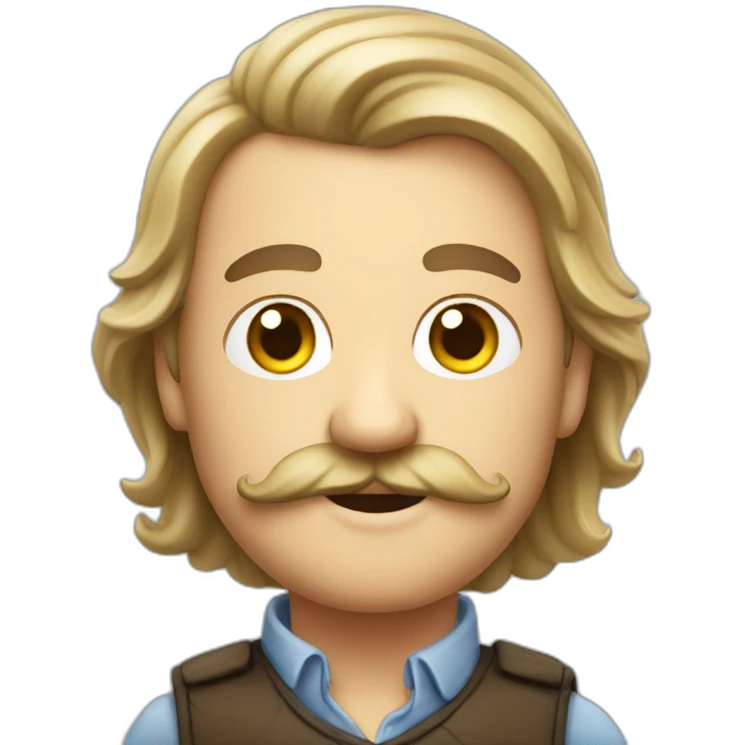 Dutch men whith mustache emoji