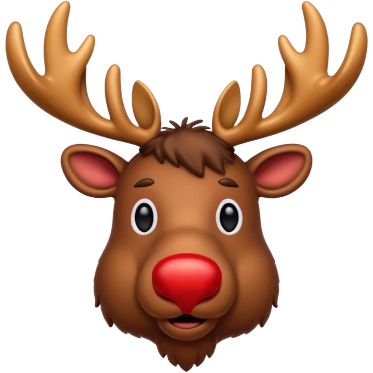 Rudolph moose emoji