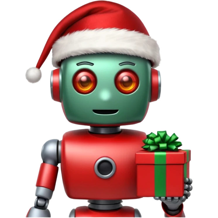Robot navideño emoji