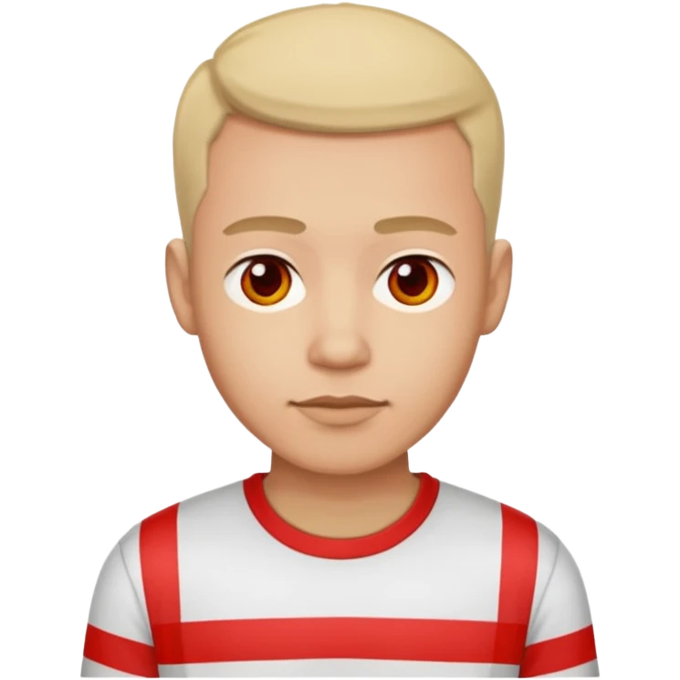 Men with Shirt have red Strip emoji