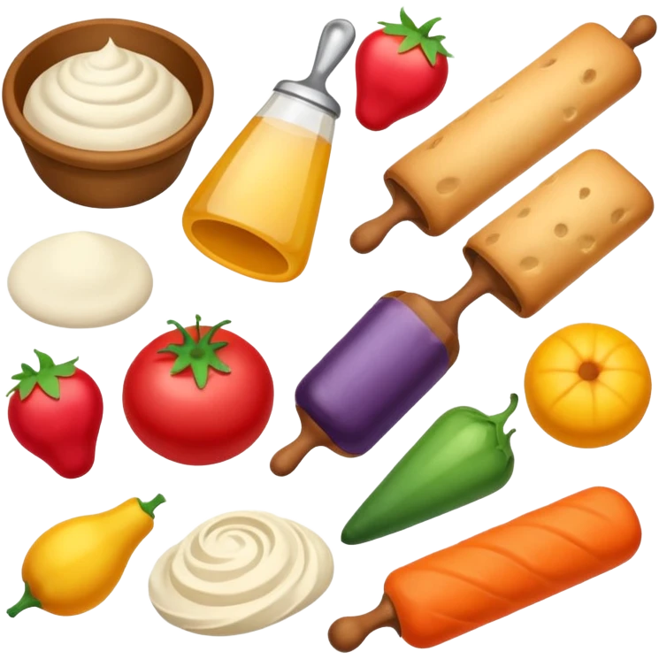 hobby baking ingredients emoji