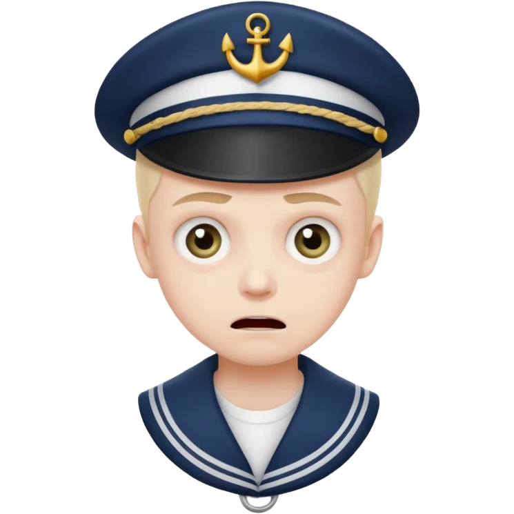 моряк во власти эмоций страх, паника emoji