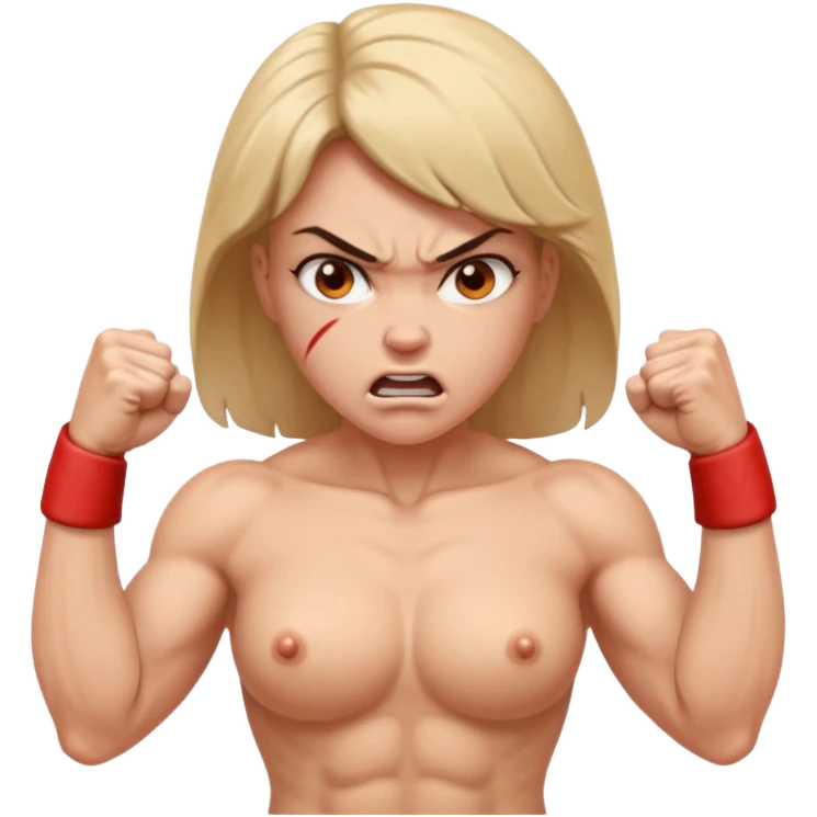 Angry nude woman emoji