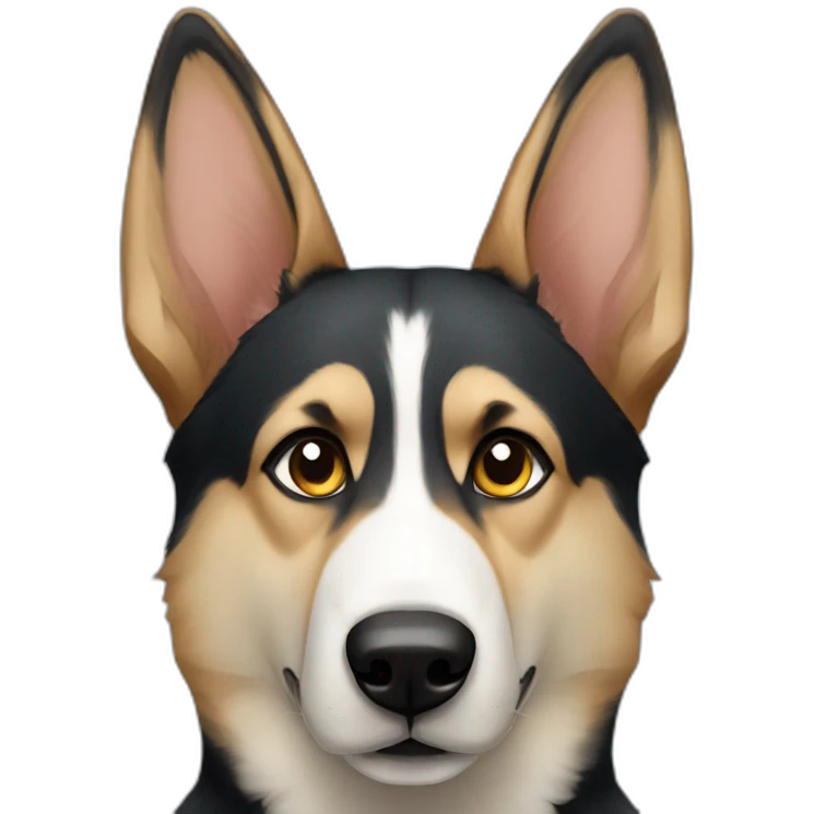 German Shepherd husky emoji