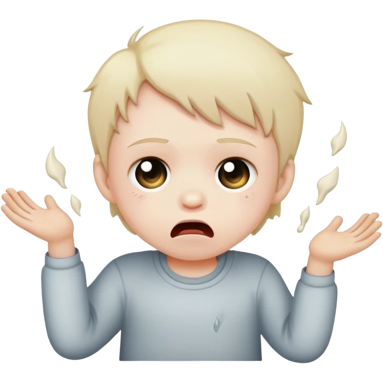 Kid throwing up emoji