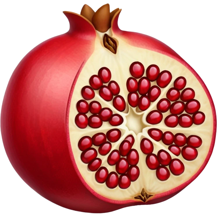 Half Open Pomegranate emoji