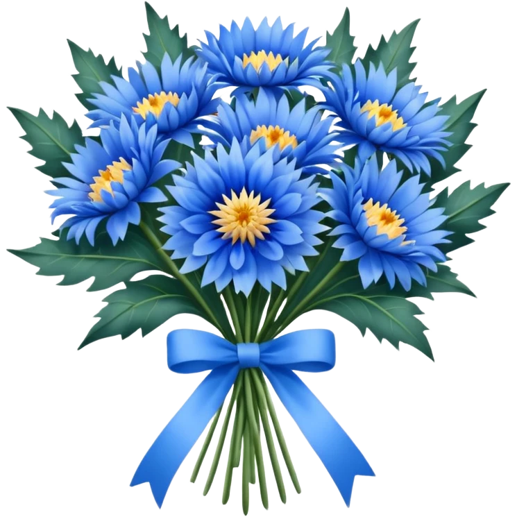 cornflower bouquet emoji