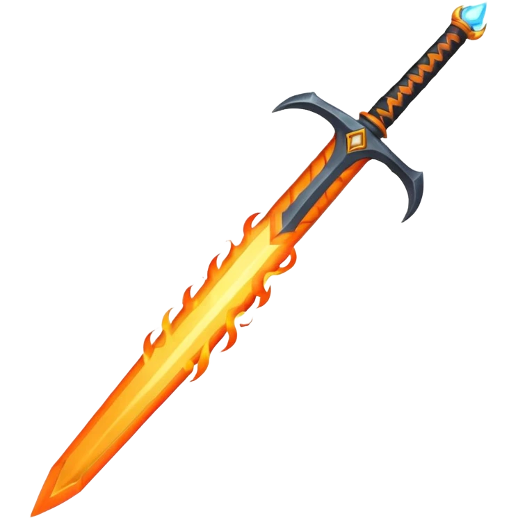 Flame sword emoji
