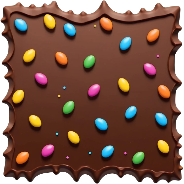 Broken Chocolate Bark with Sprinkles emoji