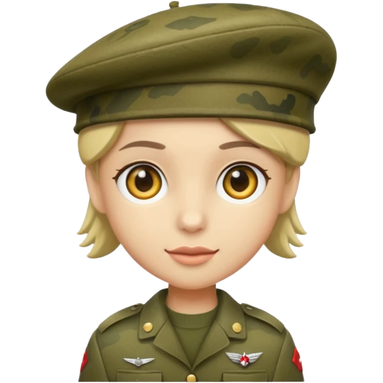 Khaki camo beret emoji