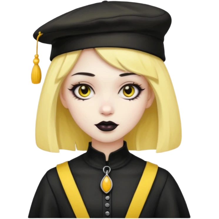 gothic with yellow hat emoji