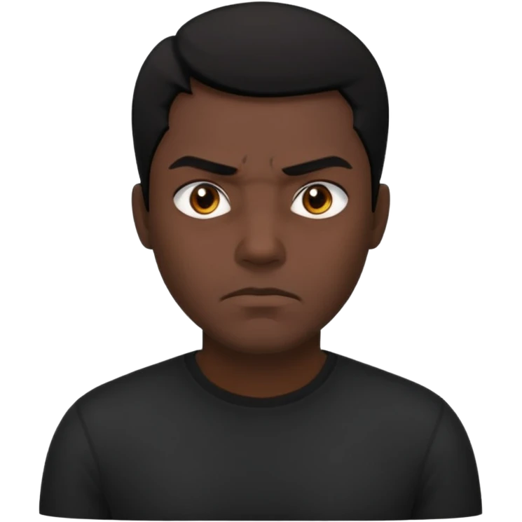 black robber, no mask emoji