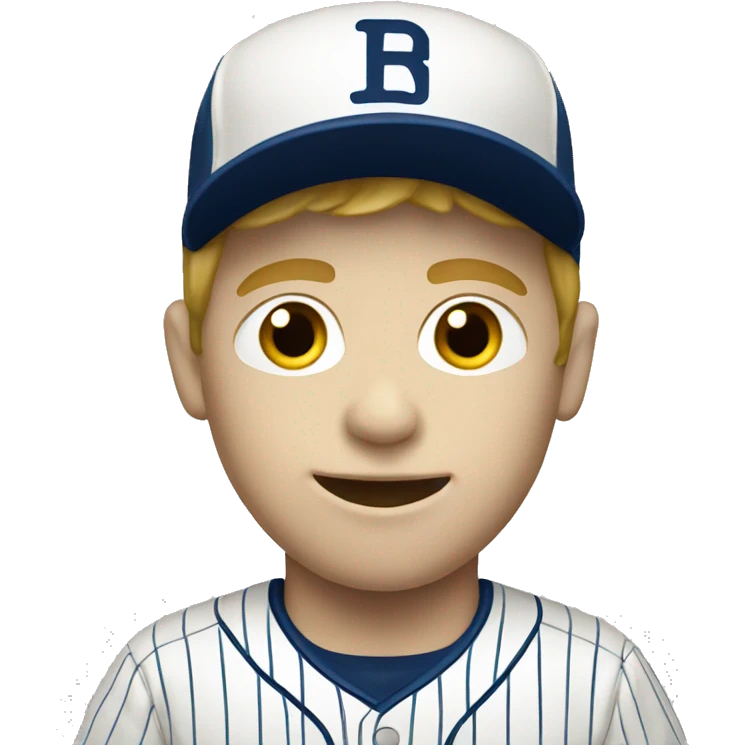 White boy baseball emoji
